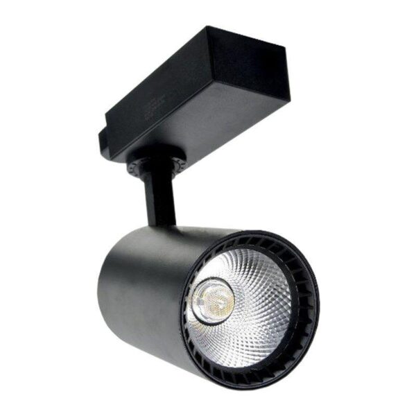 SPOT LED TRILHO 30W PRETO 3000K CTB