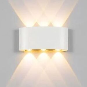 ARANDELA LED 6 LENTES FACHO DUPLO BRANCO 65AVELA