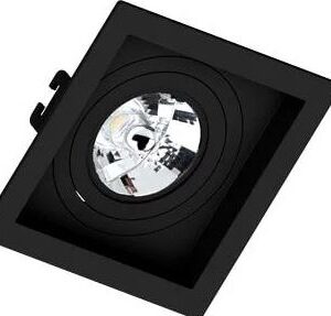 EMBUTIDO AR70 QUADRADO RECUADO PRETO MOON