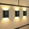 ARANDELA MINI SLIM 2 FOCOS PARA AREA EXTERNA SOLAR LED (2 P/ CX)
