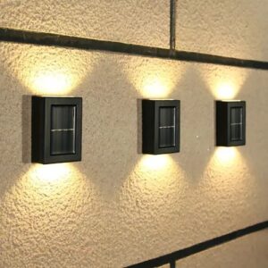 ARANDELA MINI SLIM 2 FOCOS PARA AREA EXTERNA SOLAR LED (2 P/ CX)