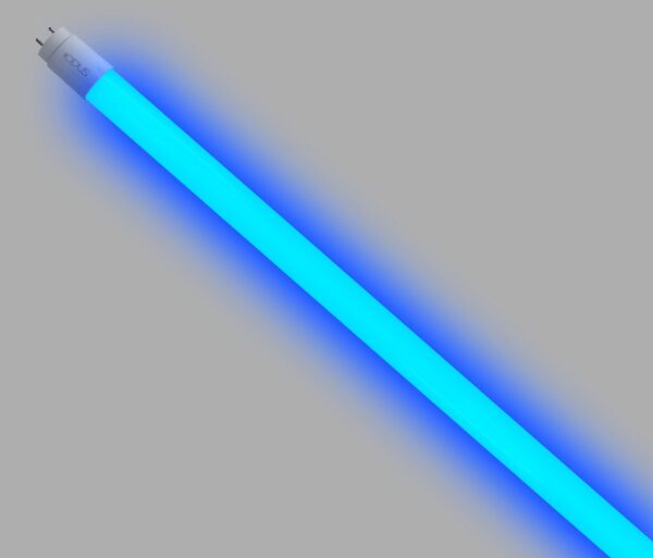 LAMPADA LED TUBULAR T8 9W 60CM AZUL CTB