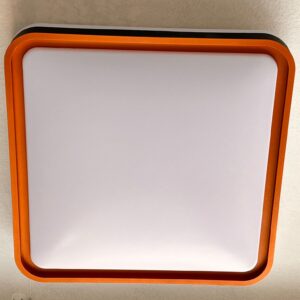 LUMINARIA SOBREPOR LED 36W*2 QUADRADA SO-8762B BK+GD - 20795